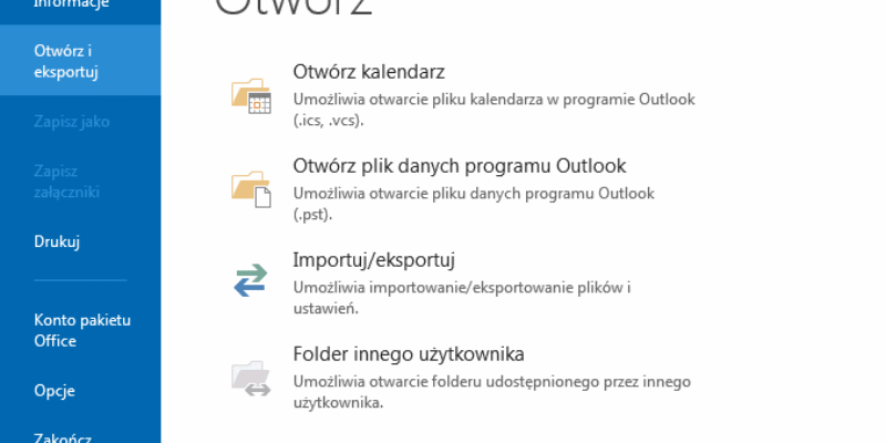 Eksportowanie poczty z Outlook Express do Windows Live
