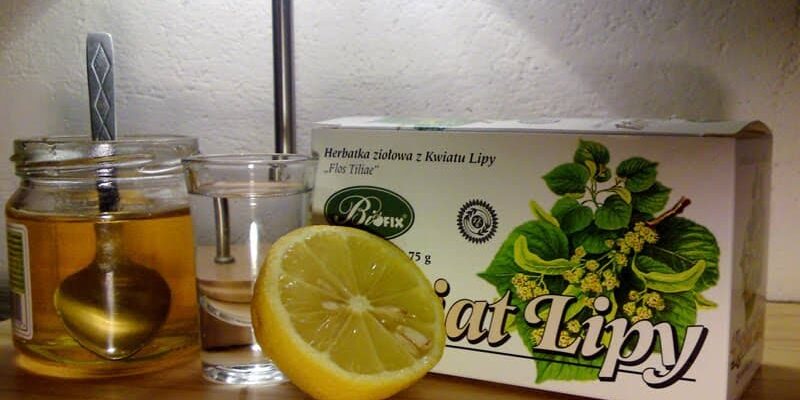 Herbata lipowa z wkładką na przeziębienie