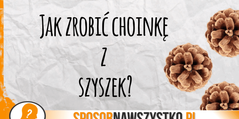 Choinka z szyszek – DIY