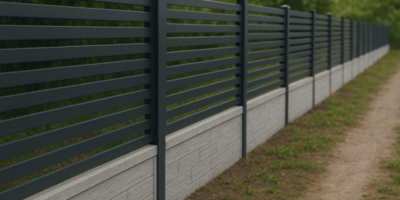 Płyty betonowe – trwała i estetyczna podmurówka, która wzmacnia każde ogrodzenie