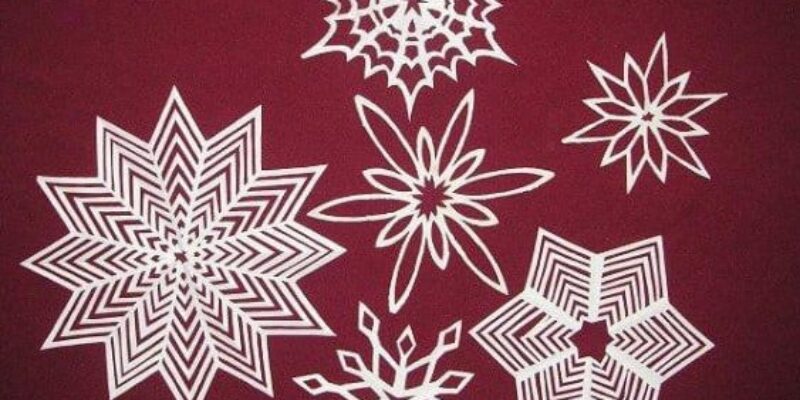 Jak wycinać płatki śniegu z papieru